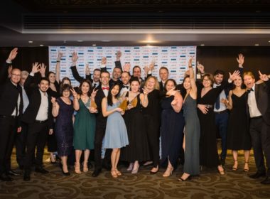 The Unleashed Software team - the winning business of the Supreme Business Excellence Award – alongside event partners and sponsors.