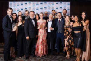The Augusto Group team - the winning business of the Supreme Business Excellence Award – alongside event partners and sponsors.