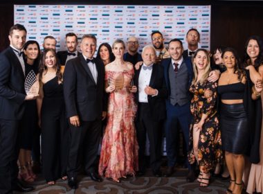 The Augusto Group team - the winning business of the Supreme Business Excellence Award – alongside event partners and sponsors.