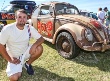 Lewis Frayne with one of his Herbie replicas - Photo Wayne Martin
